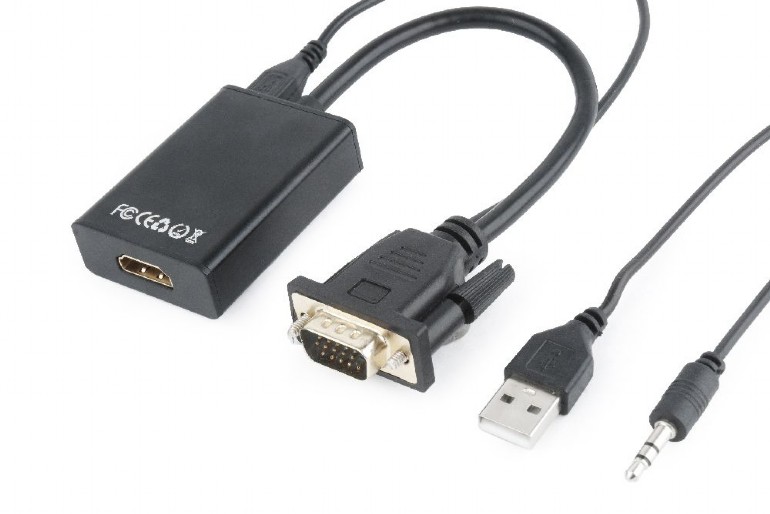 Convertisseur VGA vers HDMI F+ Audio+ USB