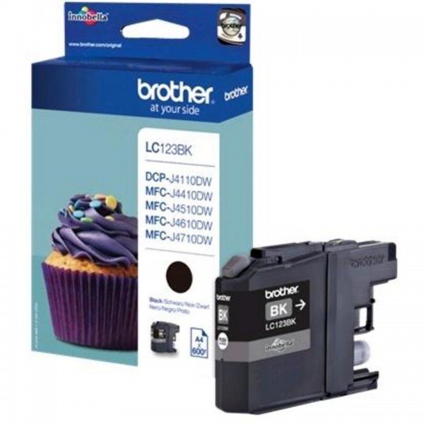 Cartouche Brother LC123BK Noir 600 Pages