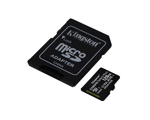 Memoire Micro SDXC 128Go Class 10/UHS-I(U1) Kingston Canvas Select Plus