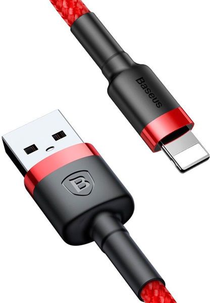 Câble USB 2.0 A vers Lightning M/M 2M Baseus Cafule Noir/Rouge