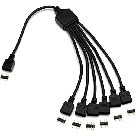 Splitter A-RGB 5V en Y vers 6 x 3 Pins 5V D-RGB EKWB