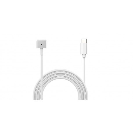 Câble Magsafe 2 vers USB-C M/M 1.8M Blanc Coreparts