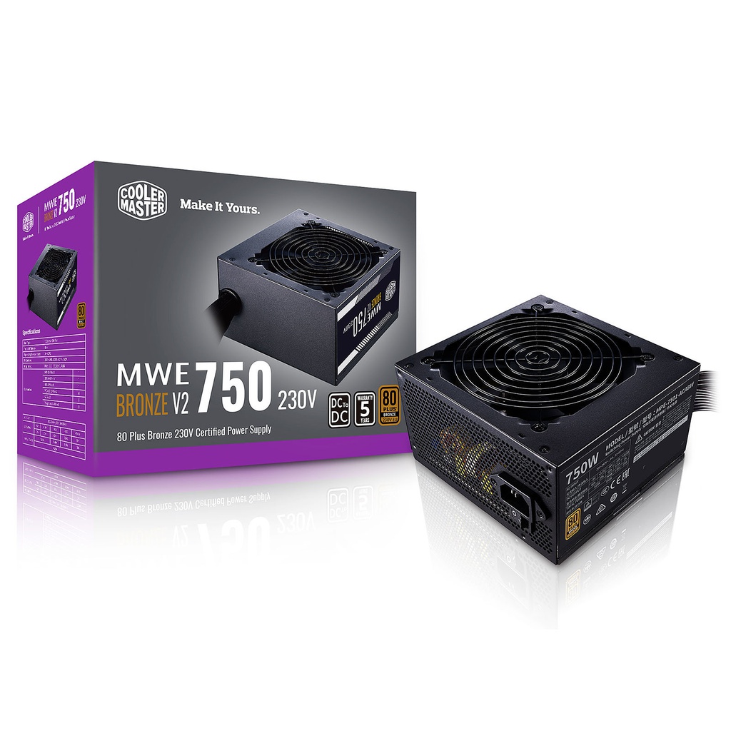 Alimentation 750W Cooler Master MWE750 V2 80+ Bronze