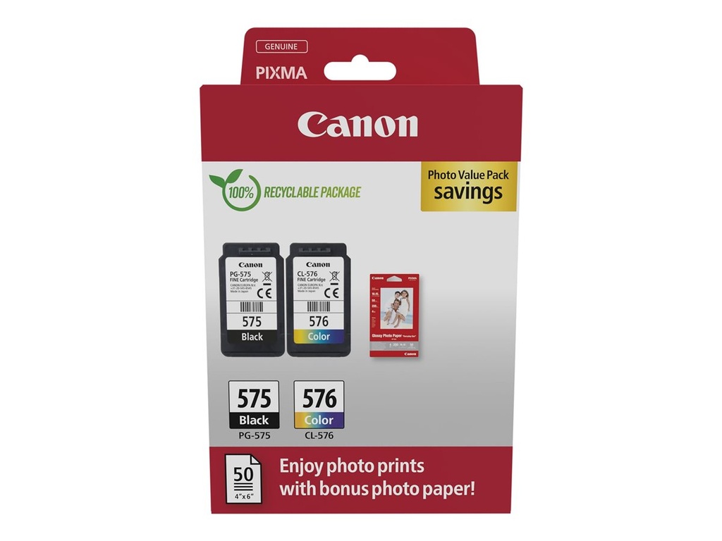 Cartouche Canon Pack PG-575/CL-576