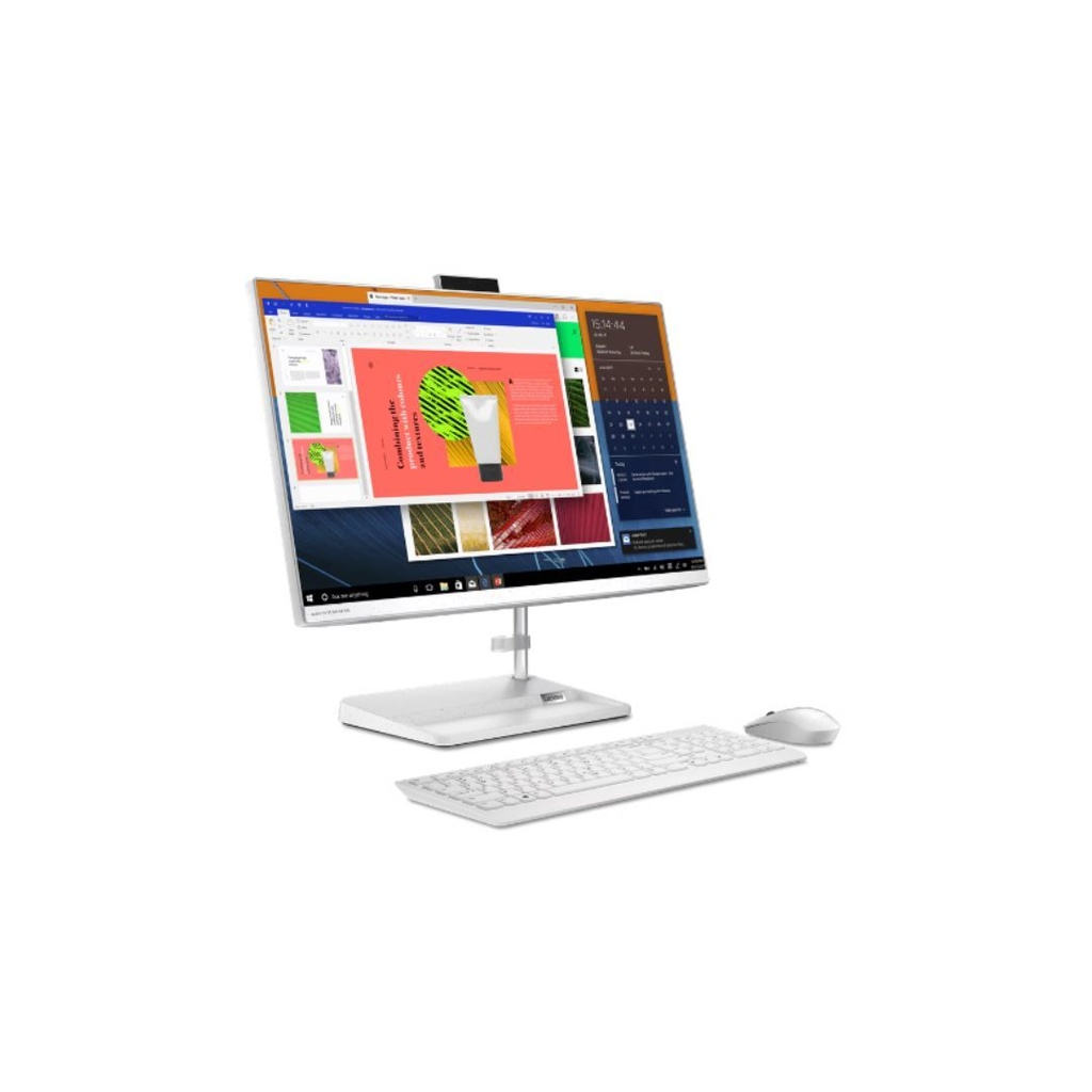 AIO 23.8&quot; Lenovo Blanc IdeaCentre 3 AMD Ryzen 5 7430U/8Go/SSD 512Go/Full HD/ Windows 11 Familial