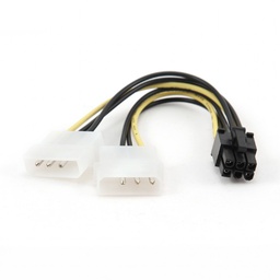 [19100113] Cable Molex x2&gt;PCI-E 6 pins