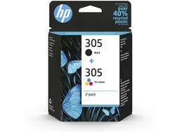 [6ZD17AE] Cartouche HP Pack 305 Noir+ Couleur