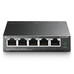 [TL-SG1005P] Switch 5 Ports 10/100/1000 TP-Link TL-SG1005P PoE (4 ports POE) Max 65W