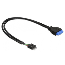 [COR021] câble interne USB 2.0 M 9Pins vers USB 3.0 F 20pins