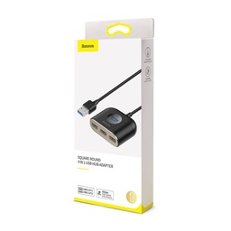 [CAHUB-AY01] Hub USB 3.0 4 Ports Baseus Square Noir/Or