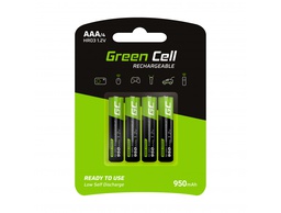 [GR03] Piles rechargeables Greencell GR03 4xAAA 950mAh